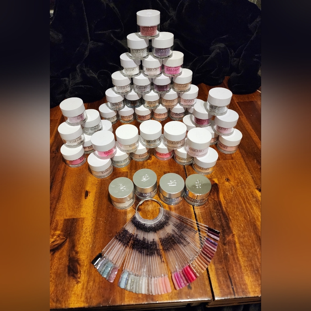 48 Kiara Sky Dip Powders +clearly marked swatches All Brand New Only Swatched